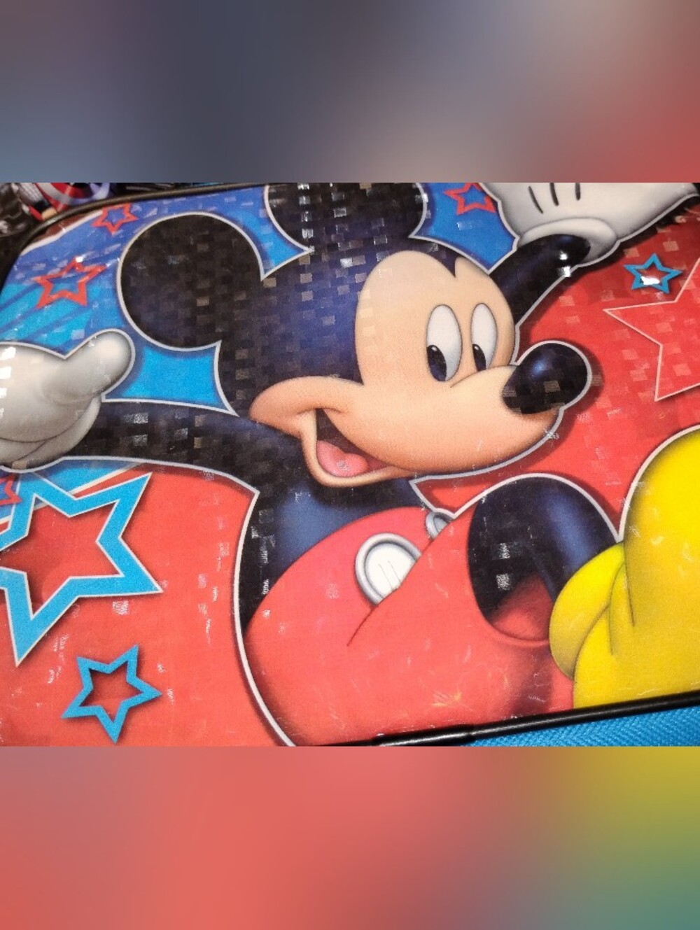 Disney Mickey Mouse Red and Black Lunch Bag
